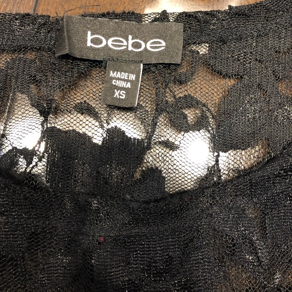 Lace bebe top gently worn - Picture 5 of 5